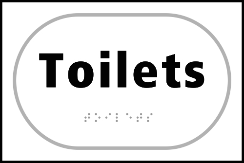 Braille toilet signs for ladies, gents toilets and baby change ...