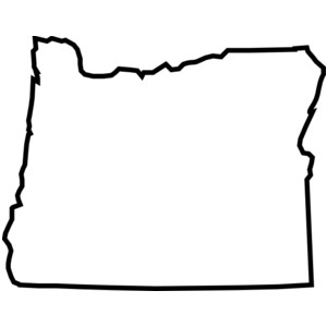 Oregon clipart outline