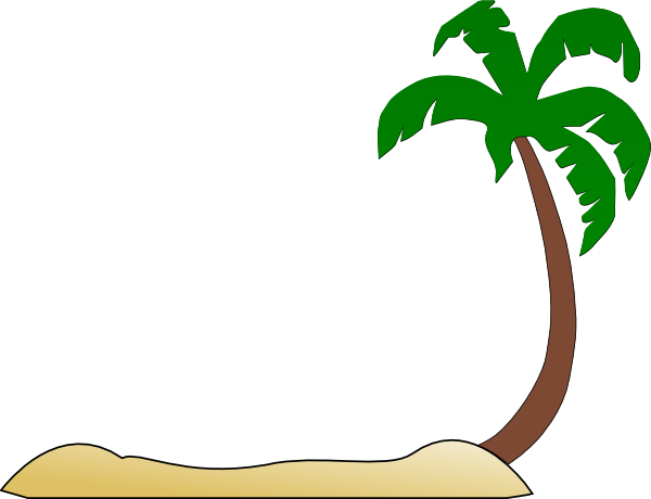 Palm tree border clipart