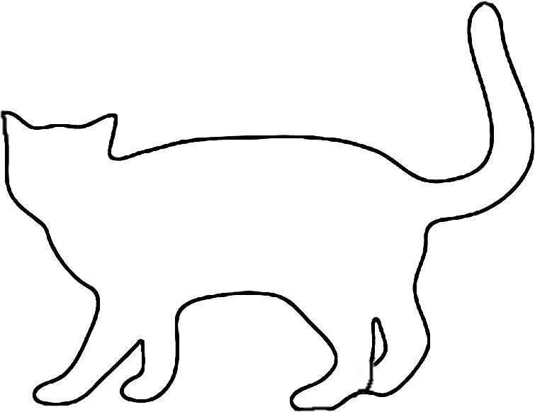 Outline Of Cat | Free Download Clip Art | Free Clip Art | on ...