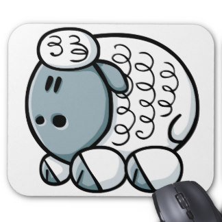 Cartoon Sheep Mouse Pads | Zazzle