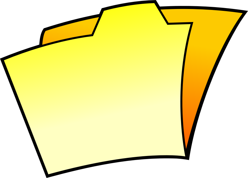 Clipart yellow folder