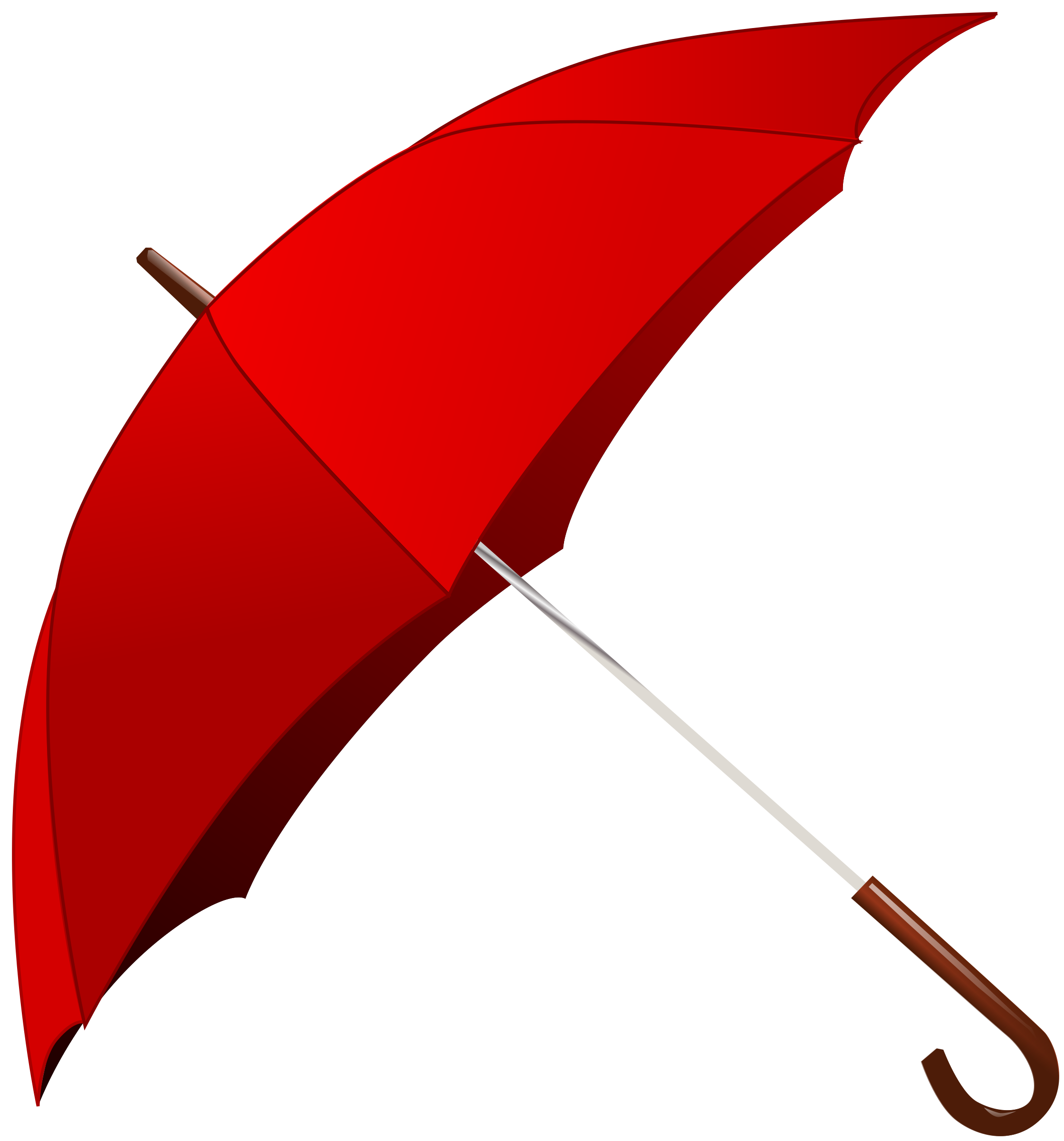 Red umbrella clipart