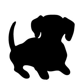 Dachshund silhouette clip art