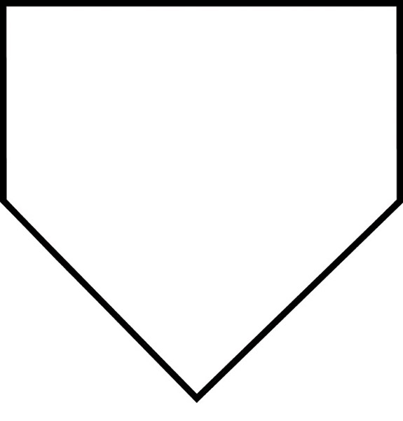 Baseball Home Plate Clipart