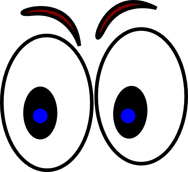 Cartoon clipart of eyes