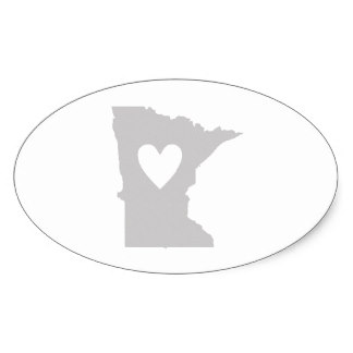 Minnesota Silhouette Stickers | Zazzle