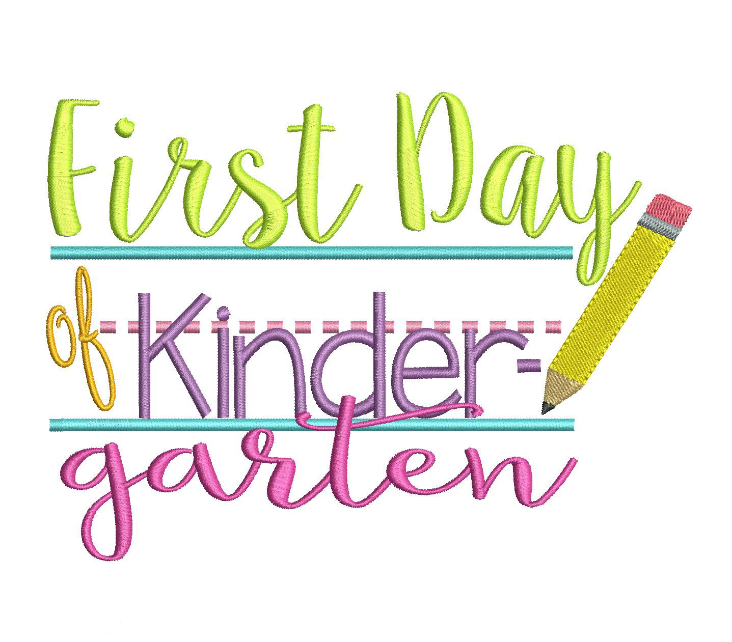 All Designs :: First Day of Kindergarten