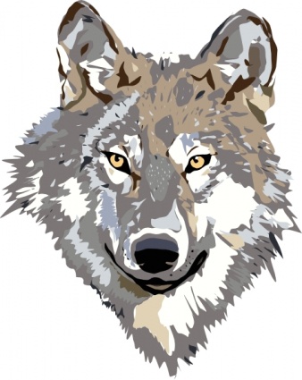 Download Wolf clip art Vector Free