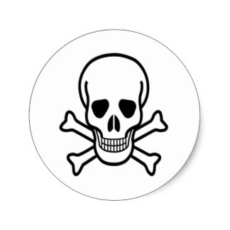 Skull N Bones Stickers | Zazzle