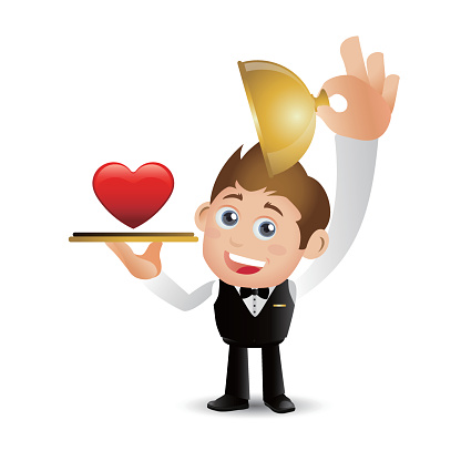 Waiter Clip Art, Vector Images & Illustrations