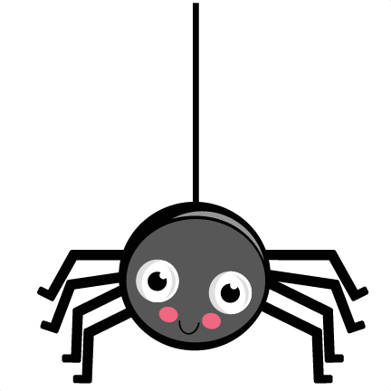 Halloween cute spider clipart