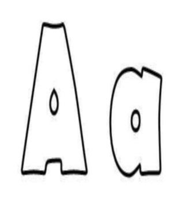 ABC Alphabet Letters Flash Card Coloring Book Wall Decor ...