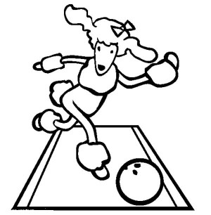 This Cute Poodle Play Bowling Coloring Page - Free & Printable ...