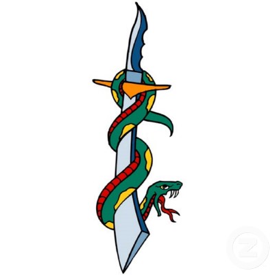 Snake And The Sword Tattoo Design | Tattoobite.com