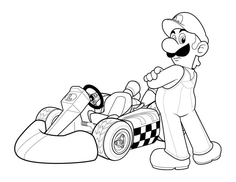 Super Mario Color Pages - AZ Coloring Pages