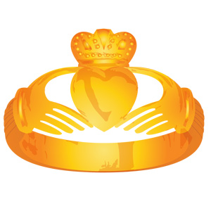 Claddagh Ring Vector - Gold and Silver Free Vector / 4Vector