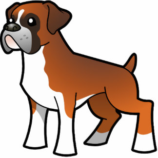 Cartoon boxer dog clipart