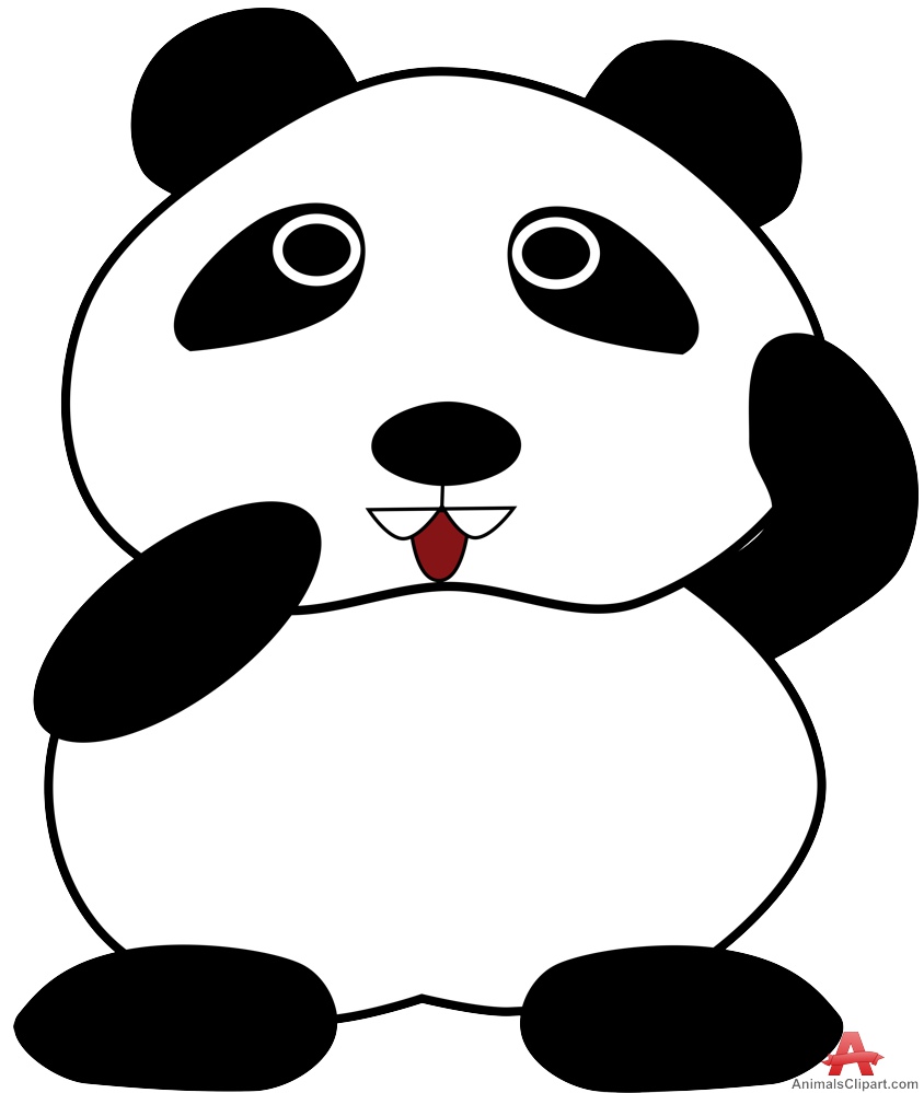 Panda Bear Cartoon Character | Free Clipart Design Download