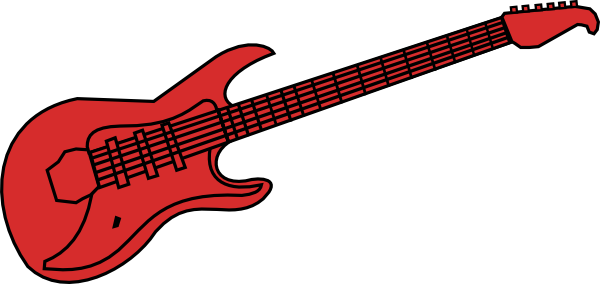 Cartoon Guitar Clipart