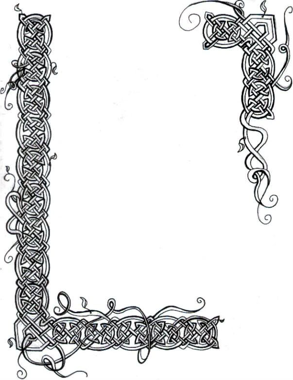 Celtic Knot Vines border by PhantomHoofbeats