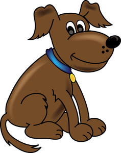 Cartoon Dog Clipart Image - Clip Art Illustration of a Cute ...