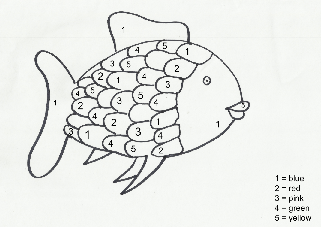 ... Rainbow Fish Coloring Page Rainbow fish colour by numbers ...