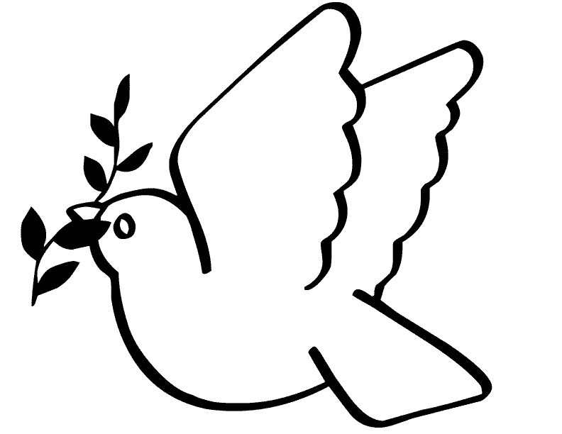 Peace Dove Image - AZ Coloring Pages