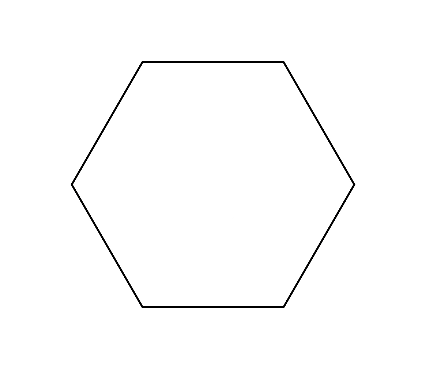 Hexagon Outline Images & Pictures - Becuo