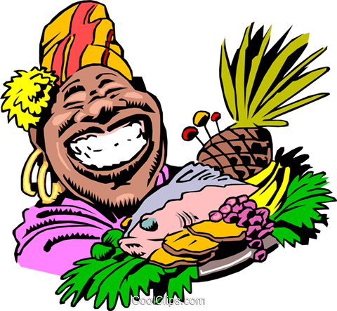 Luau food clipart free