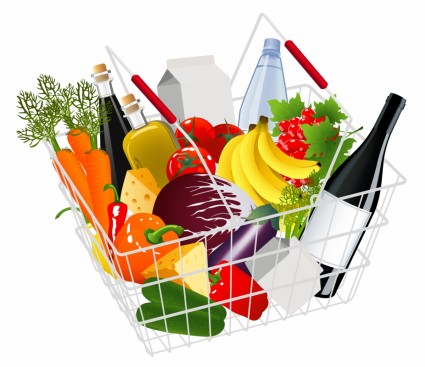 Supermarket shopping vector Free vector in Encapsulated PostScript ...