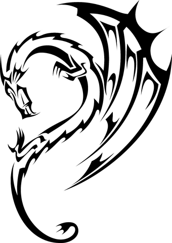 Tattoo Dessin Dragon FACILE - ClipArt Best