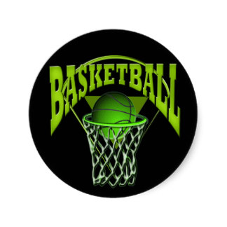 Basketball In The Net Stickers, Basketball In The Net Sticker Designs
