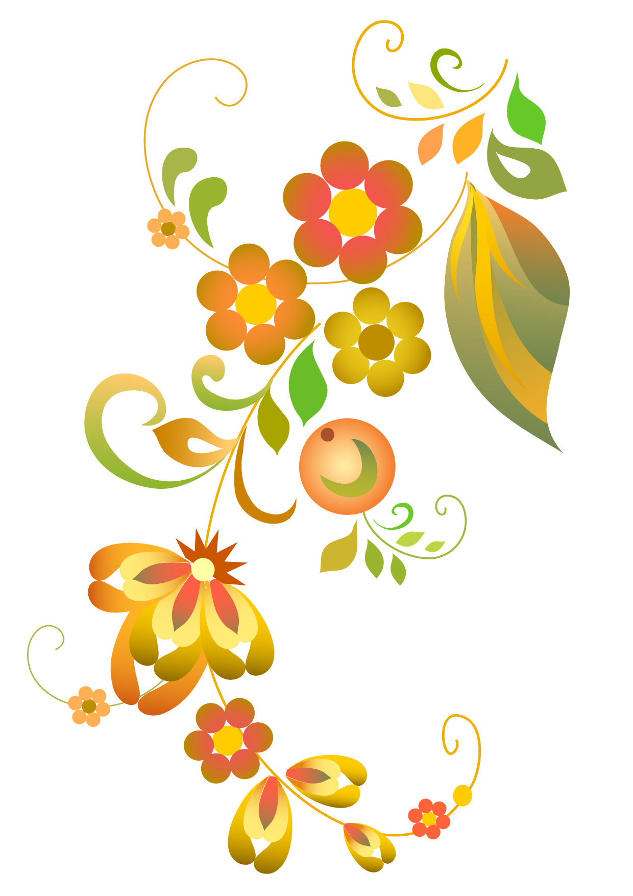 Beautiful flower pattern vector Free Vector - ClipArt Best ...