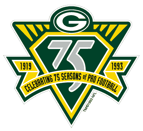 Green Bay Packers Anniversary Logo - National Football League (NFL ...