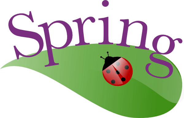 Spring Ladybug On A Leaf clip art - vector clip art online ...