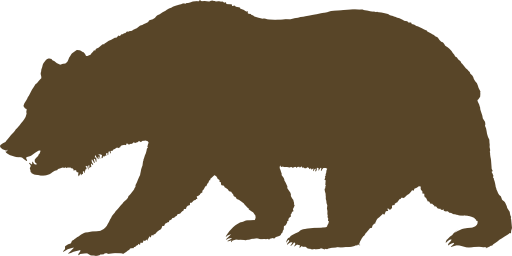 Flag Of California Bear Solid Clipart Royalty Free ...