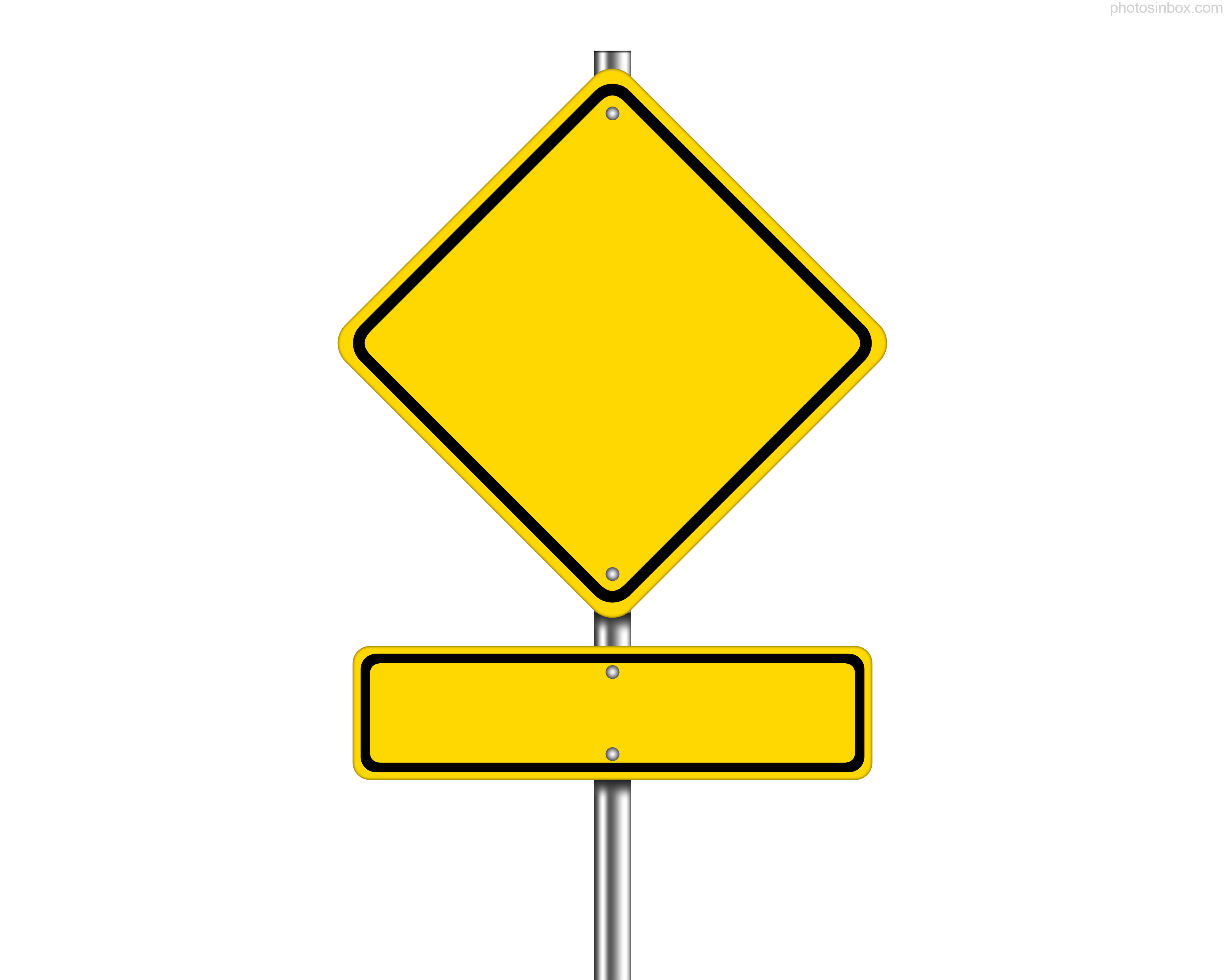Дорожные знаки желтые