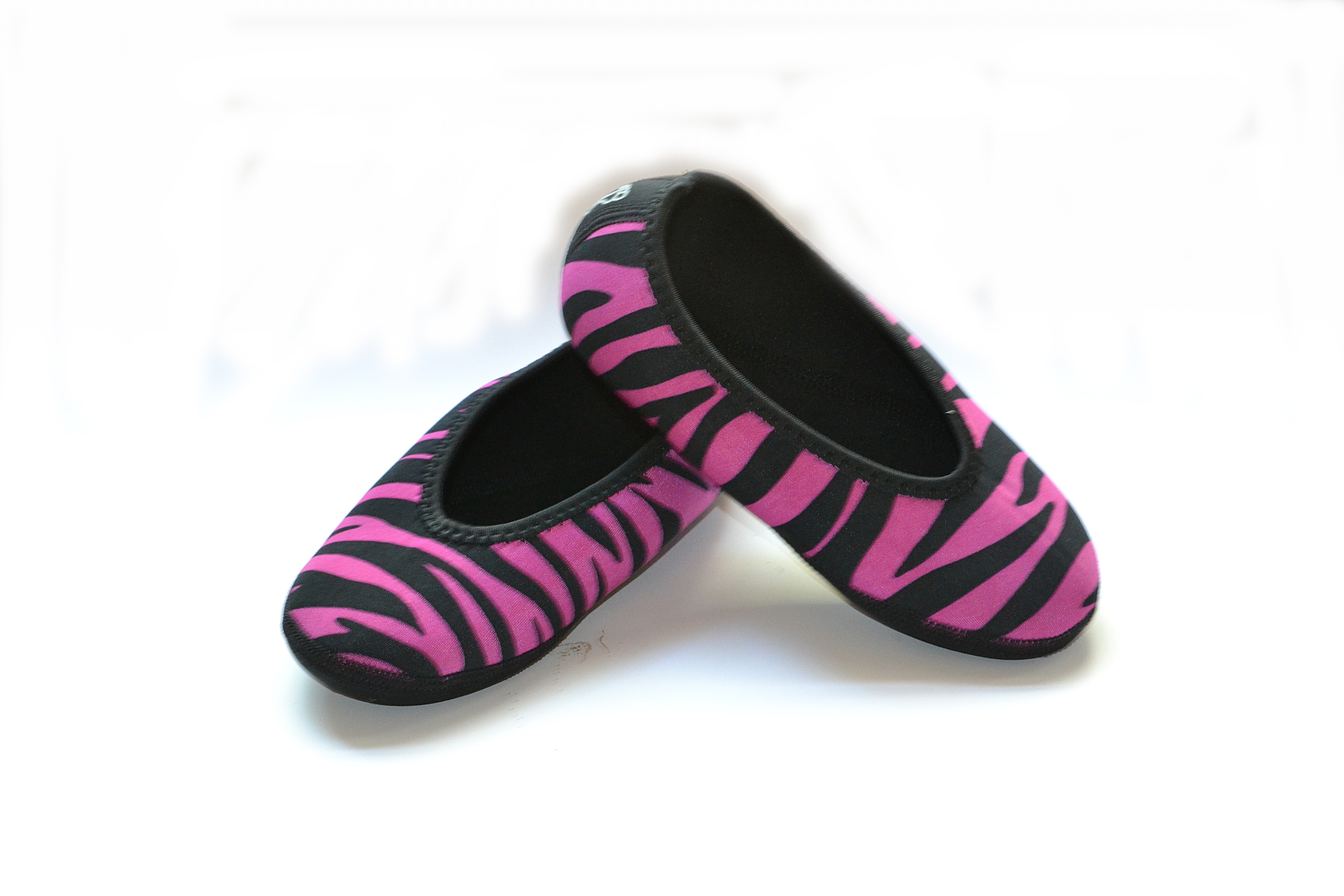 Pink Zebra Print Ballet Flats