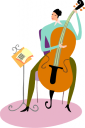 Royalty Free Cello Clipart