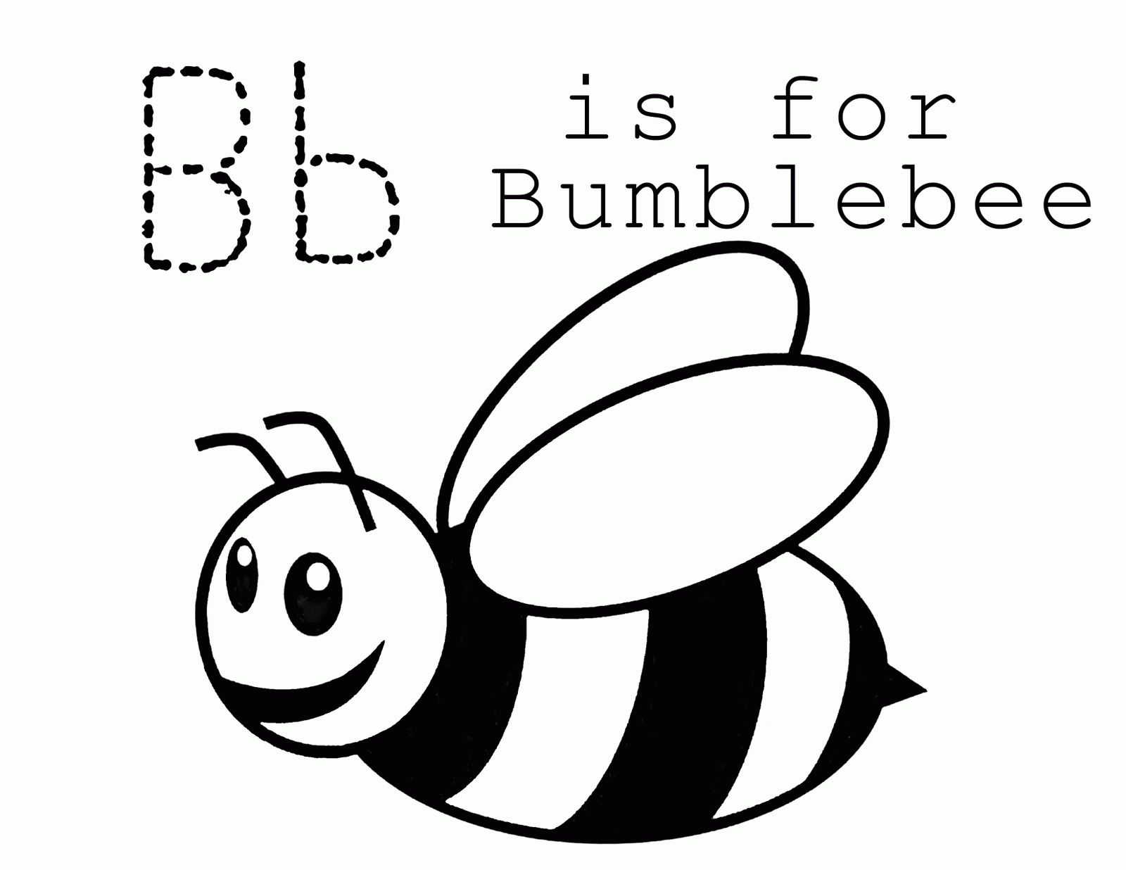 Bumble Bee Template Printable - AZ Coloring Pages
