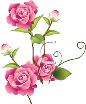 Rose Bouquet Cartoon Clipart