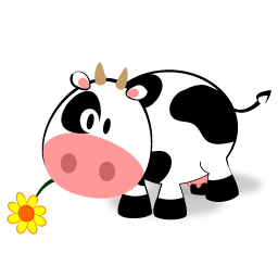 Cute Cow Clipart - Tumundografico