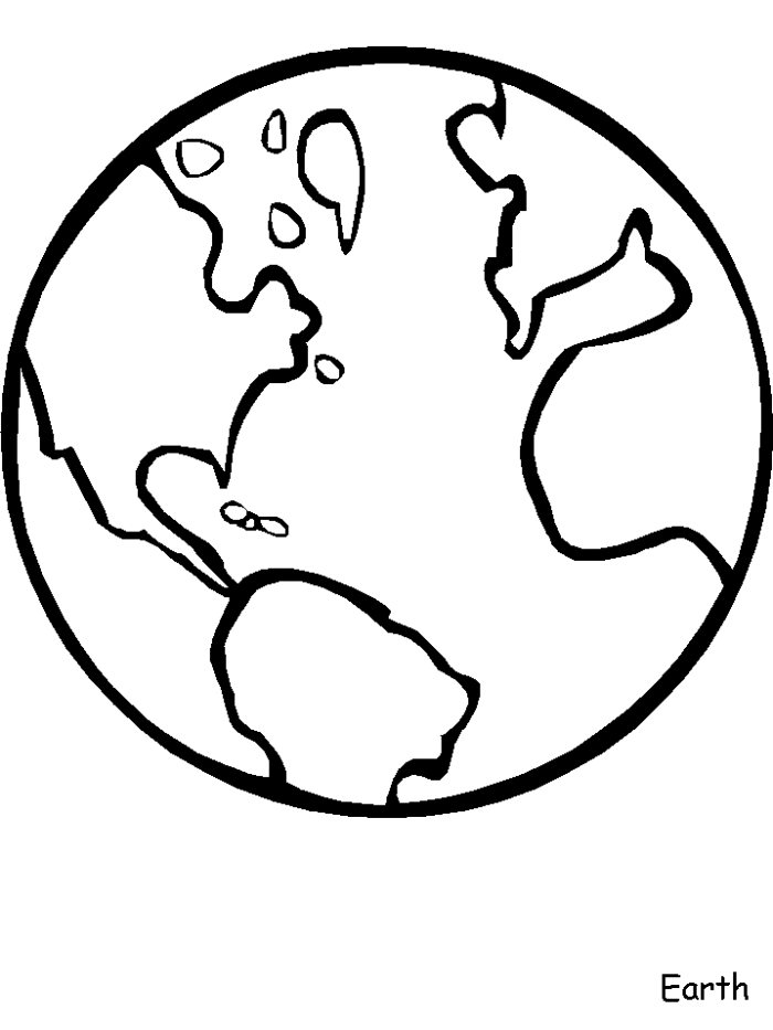 Printable Planet Earth Coloring Page - Pipress.net