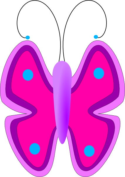 Free cartoon butterfly clipart