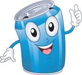 Aluminum cans clipart