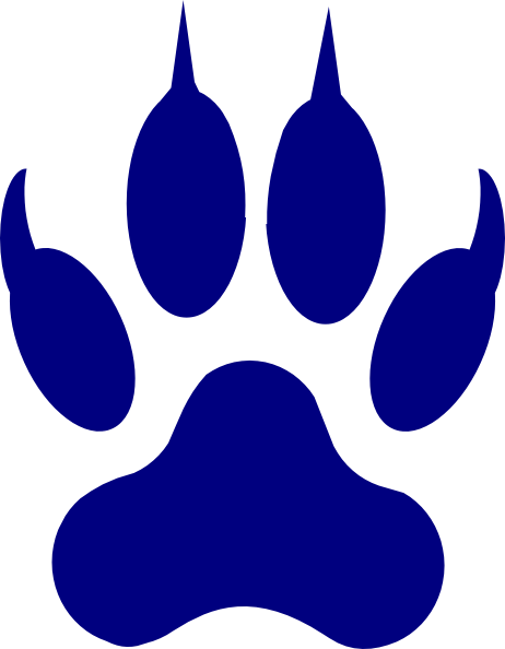 Puma Or Cougar Paw Clipart