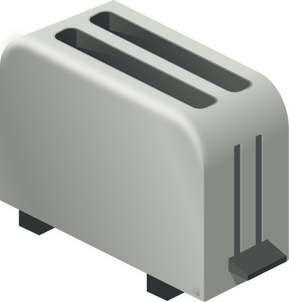 Isometric Toaster large 900pixel clipart, Isometric Toaster design ...