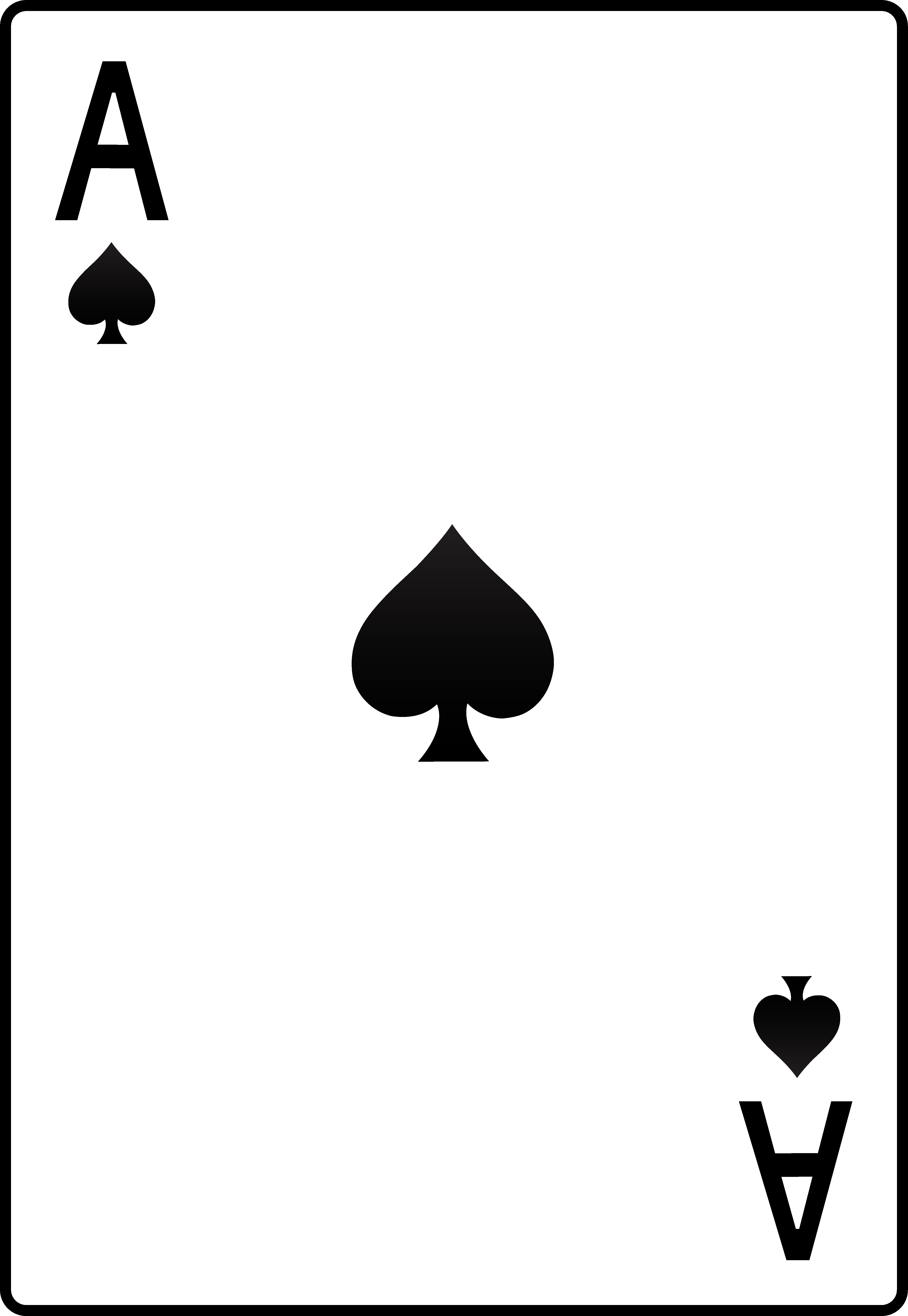 Ace of spades clipart