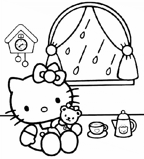 Free Printable Hello Kitty Coloring Pages For Kids Archives ...